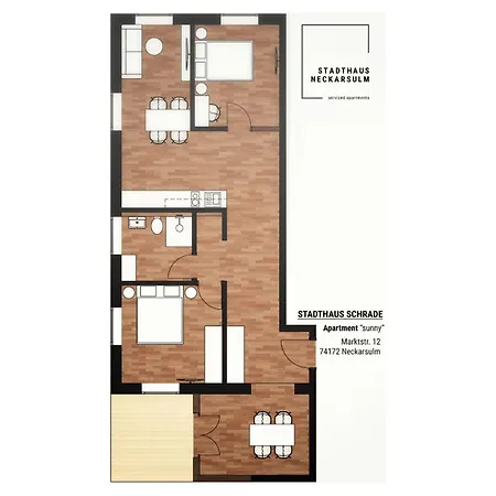 Lejlighed Stadthaus Serviced - Stadthaus Schrade Neckarsulm